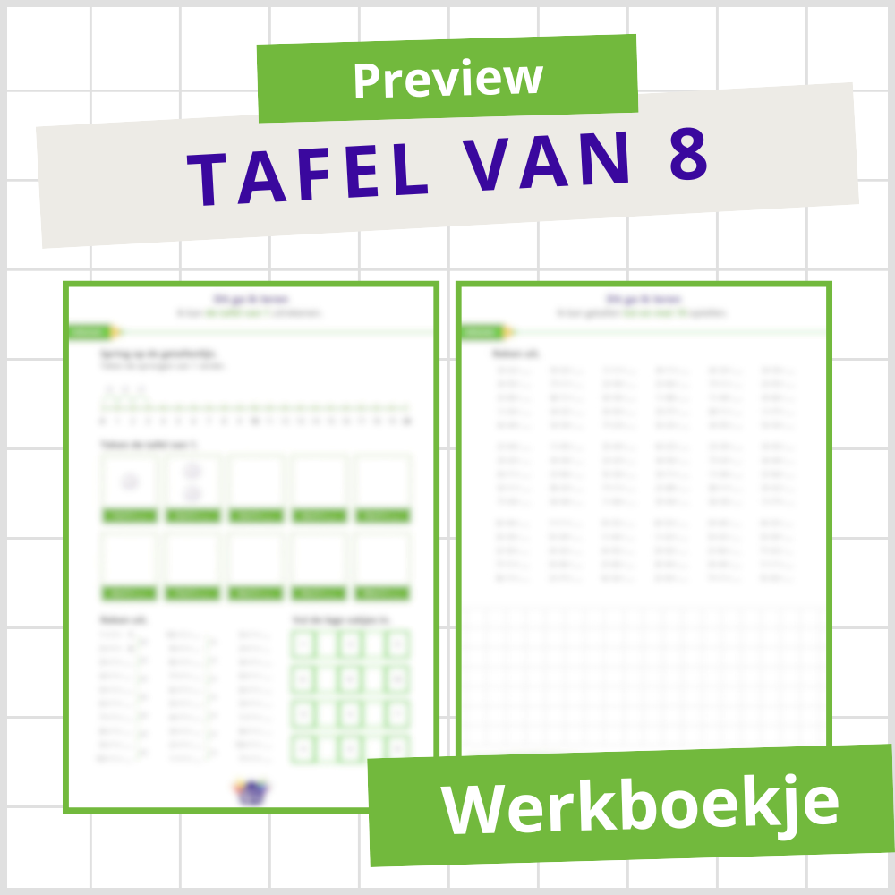 Werkboekje tafel van 8