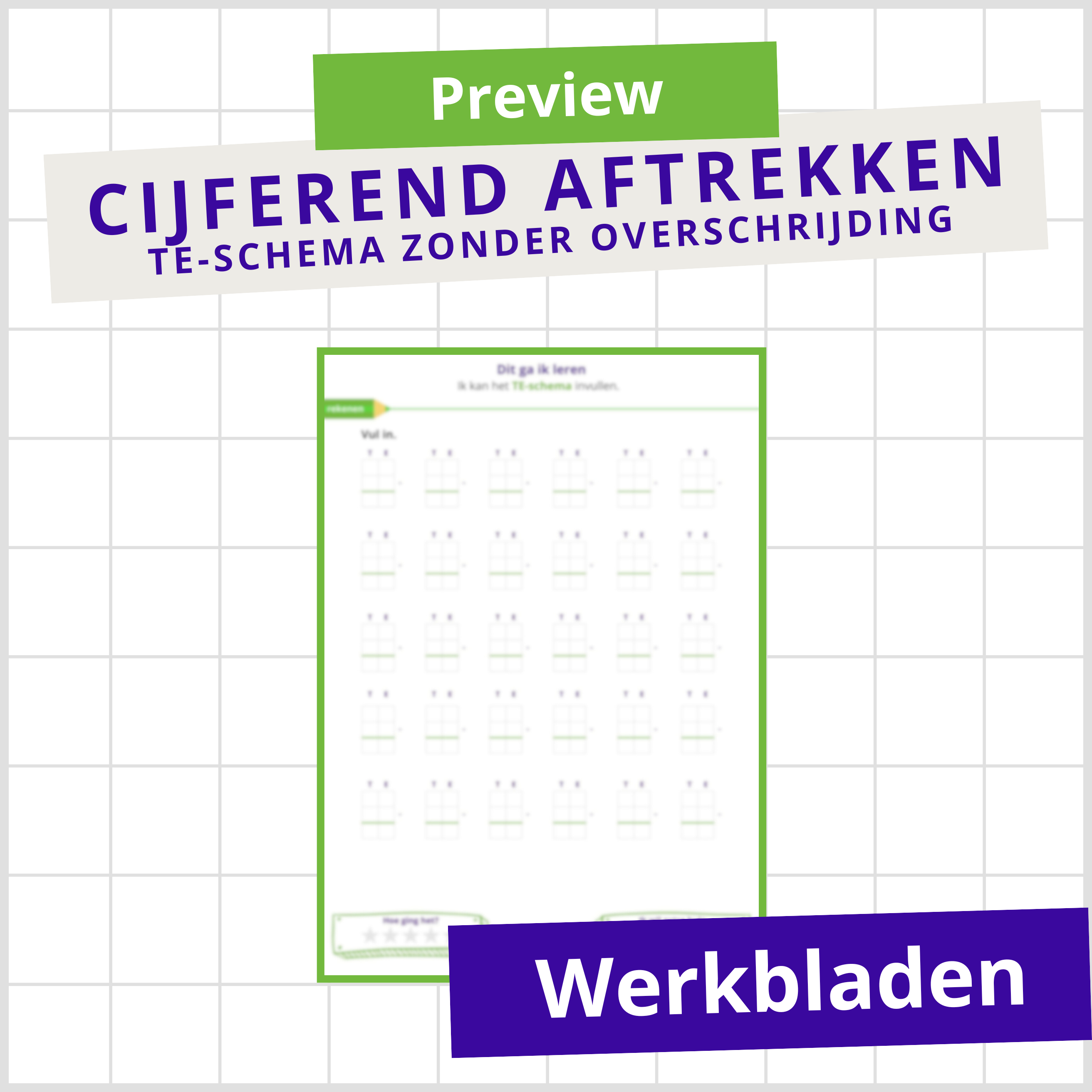 TE-schema aftrekken – zonder overschrijding