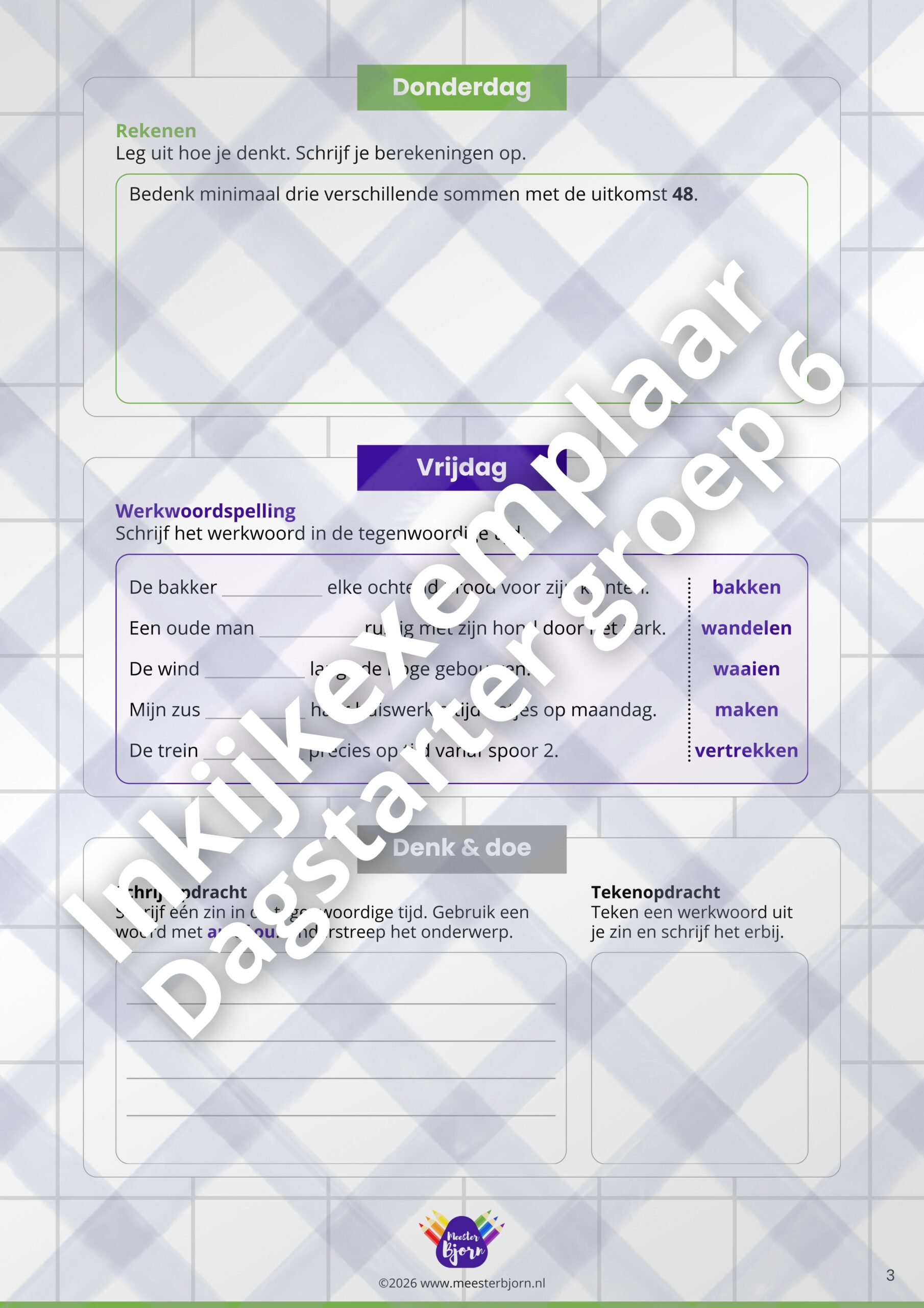 Dagstarter groep 6 – 20 weken - Afbeelding 3